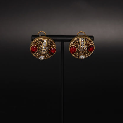 Vintage Artisan Luxury Artisan Earrings Handcrafted Design