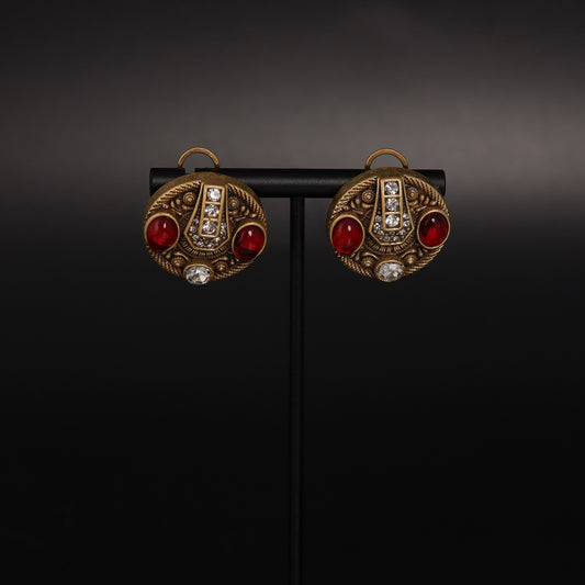Vintage Artisan Luxury Artisan Earrings Handcrafted Design