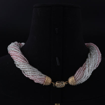 Vintage Geometric Statement Artisan Necklace Timeless Style