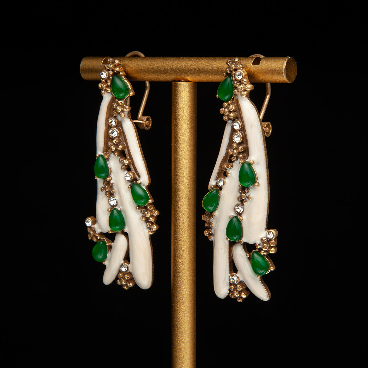 Vintage Enamel Timeless Luxury Earrings for Women