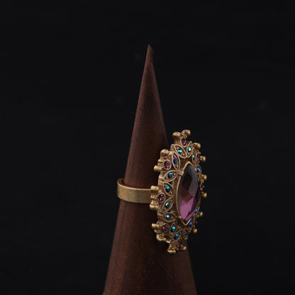 Vintage Floral Timeless Handcrafted Open Ring Gift Jewelry