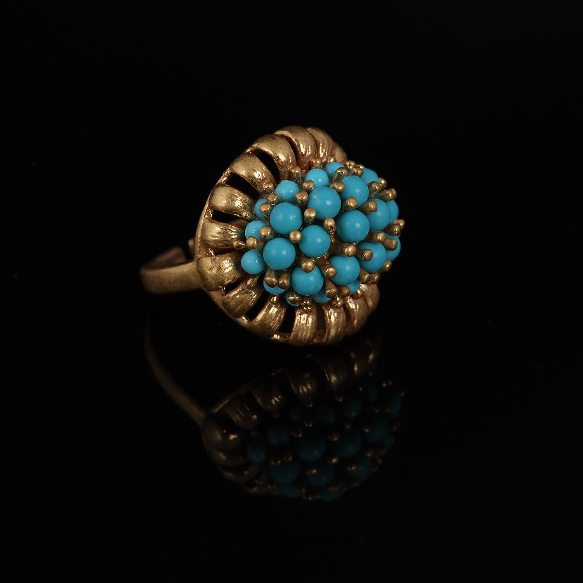 Vintage Geometric Timeless Handcrafted Open Ring