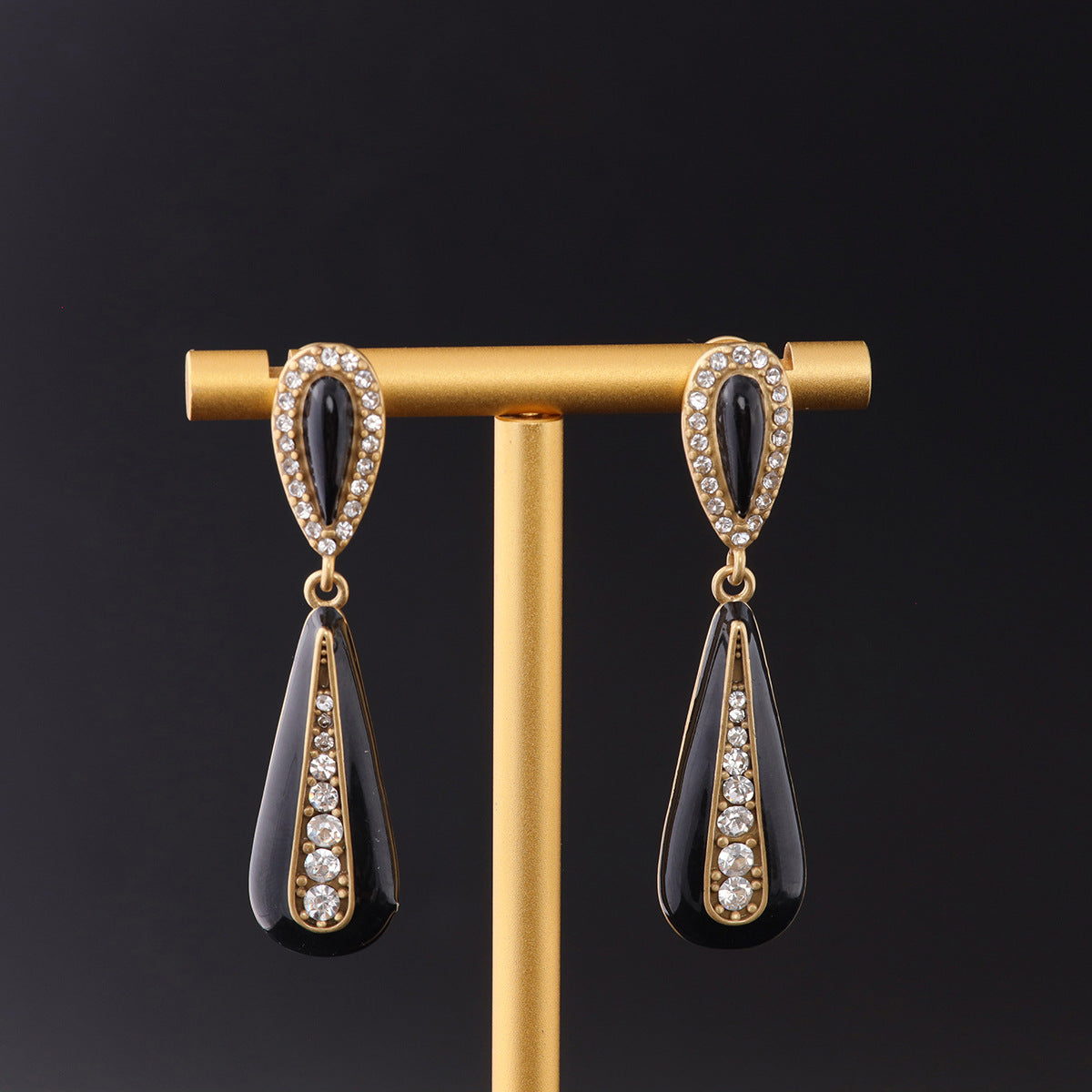 Vintage Enamel Classic Handcrafted Earrings Handcrafted Design