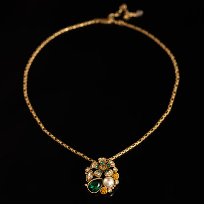 Vintage Elegant Crystal Floral Jewelry Set Heirloom