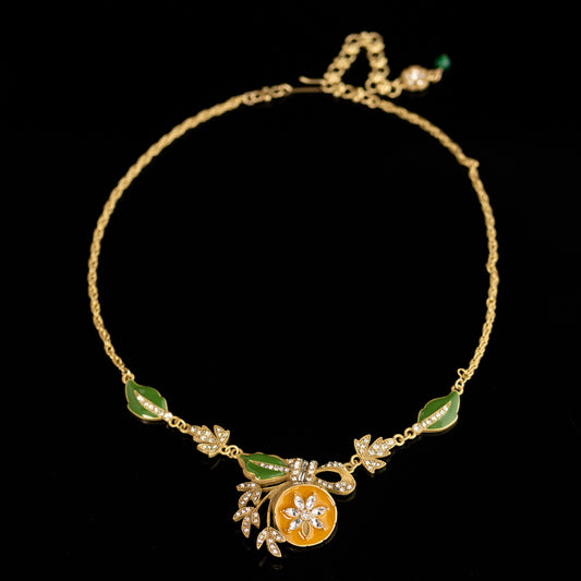 Vintage Leaf Timeless Handcrafted Necklace for Ladies