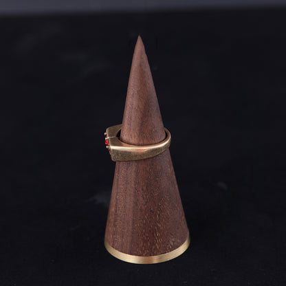 Vintage Geometric Statement Retro Open Ring Timeless Style