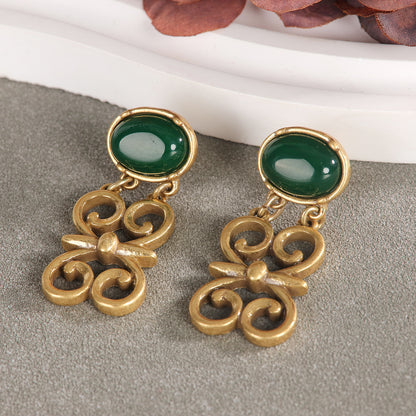 Vintage Geometric Refined Handcrafted Earrings Timeless Style