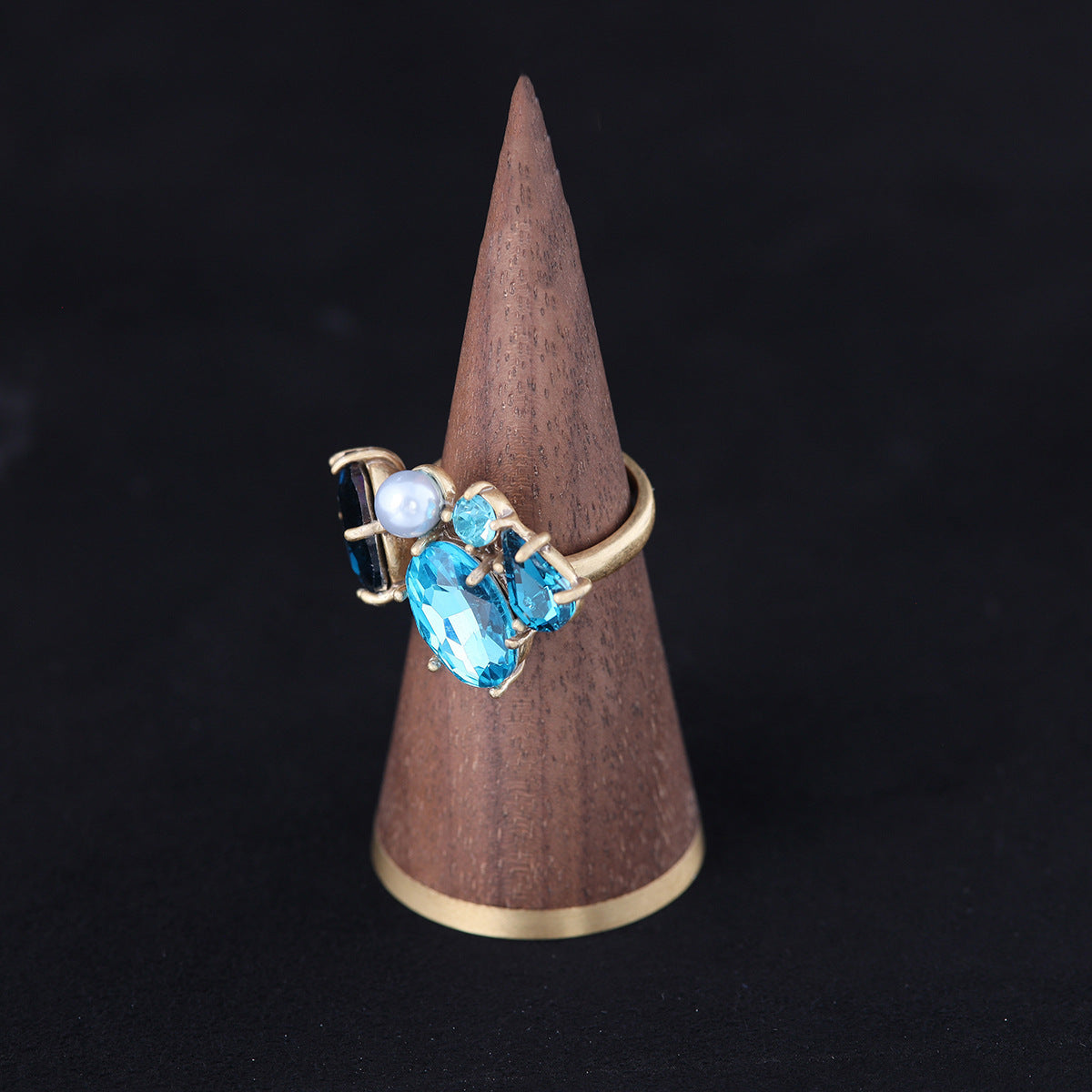 Vintage Floral Elegant Statement Open Ring Gift Jewelry