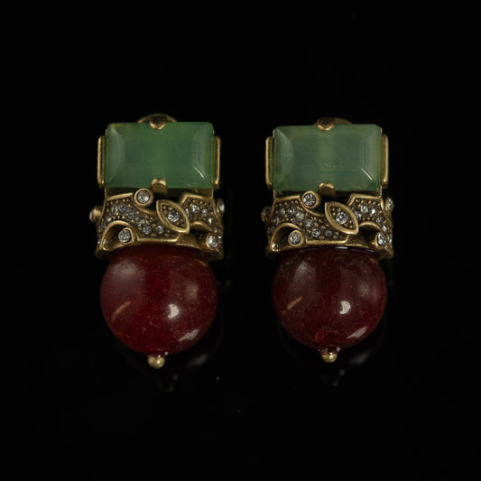 Vintage Agate Timeless Artisan Earrings for Women