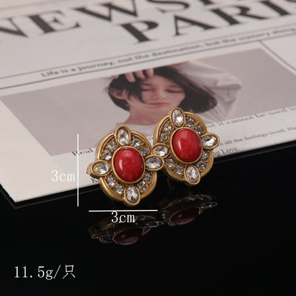 Vintage Agate Timeless Artisan Earrings for Women