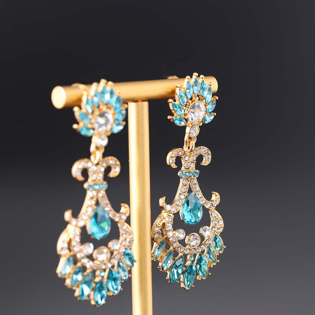 Vintage Cubic Zirconia Classic Earrings Gift Jewelry