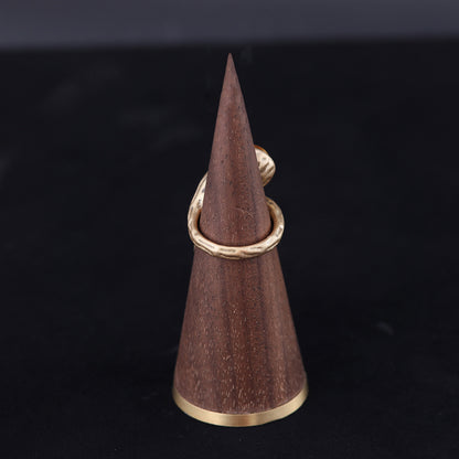 Vintage Geometric Artisan Refined Open Ring