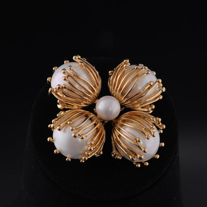 Vintage Geometric Luxury Polished Brooches for Men