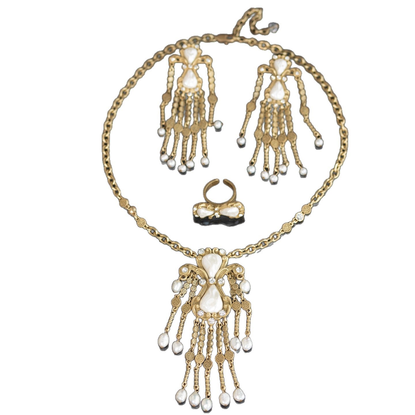 Vintage Timeless Geometric Jewelry Set Designer Heirloom