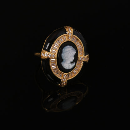 Vintage Geometric Chic Classic Open Ring Timeless Style