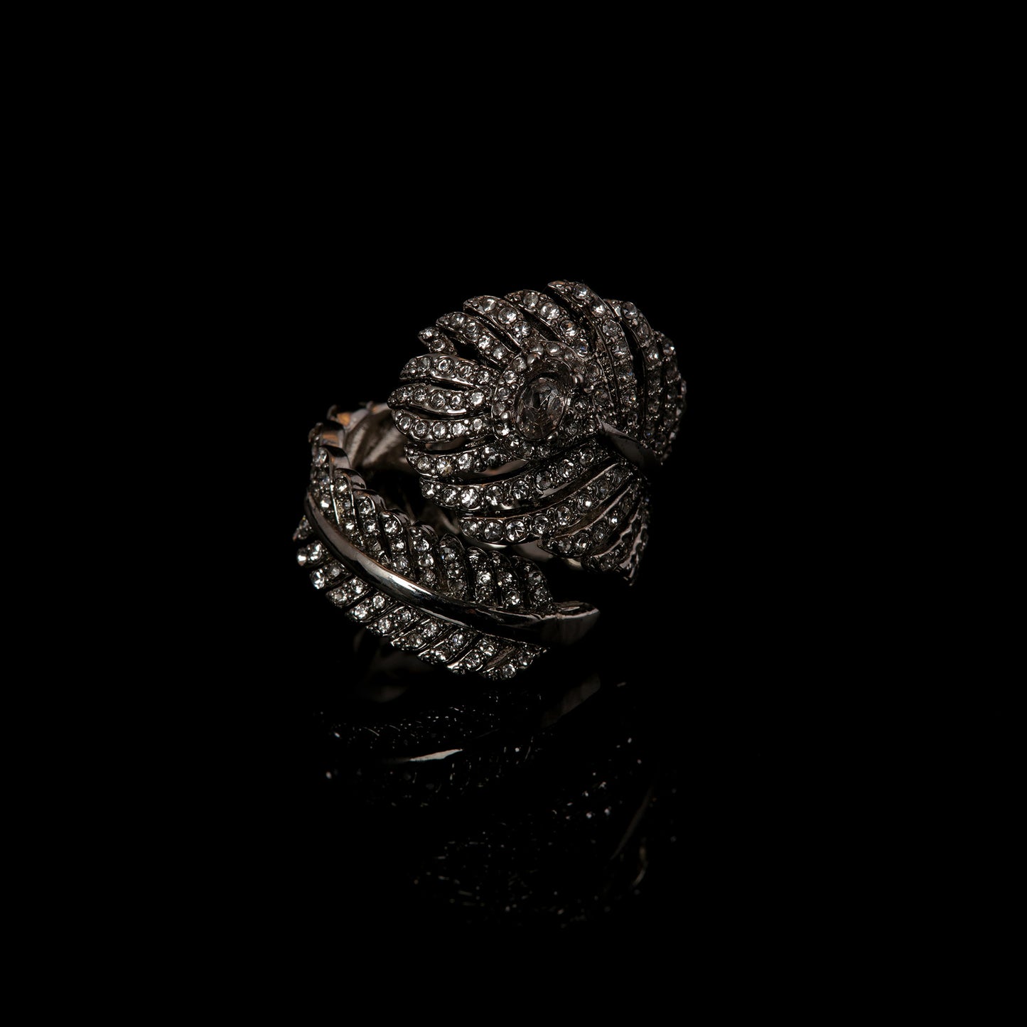 Vintage Geometric Chic Statement Open Ring