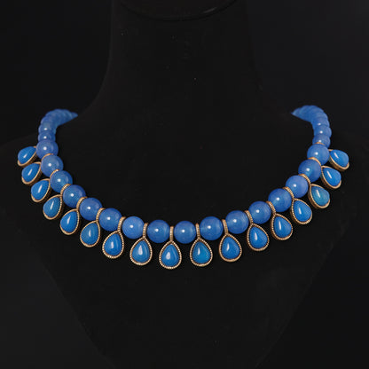 Vintage Agate Chic Polished Necklace for Women