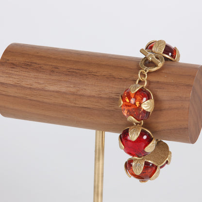 Vintage Glass Geometric Luxury Handcrafted Bracelet Handcrafted Design