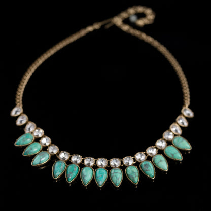 Vintage Natural Stone Classic Handcrafted Necklace Gift Jewelry