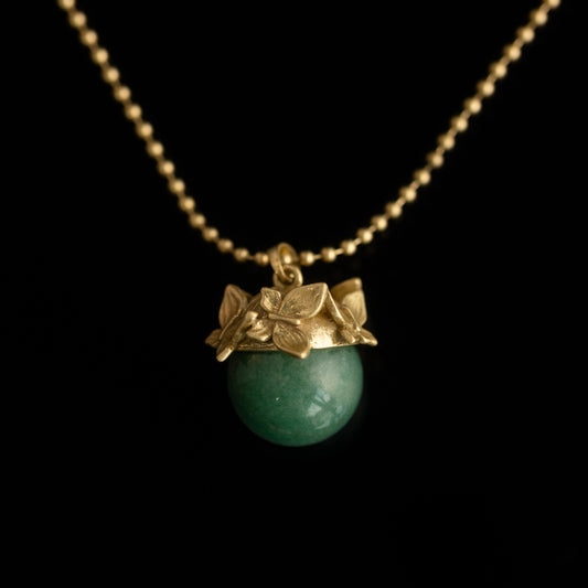 Vintage Natural Stone Butterfly Artisan Handcrafted Necklace for Ladies