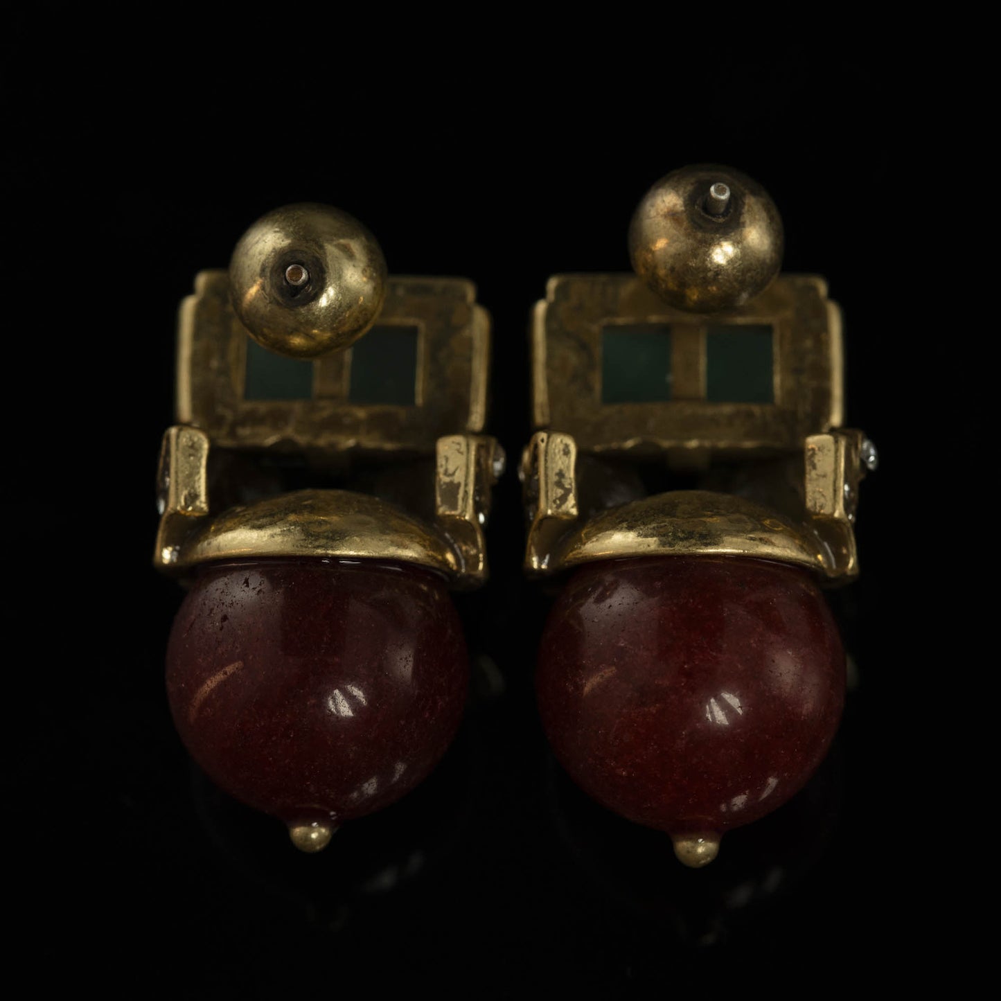 Vintage Agate Timeless Artisan Earrings for Women