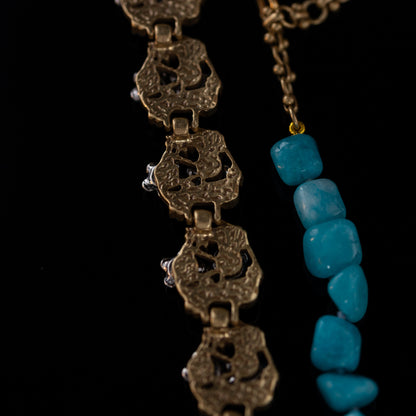 Vintage Floral Chic Handcrafted Necklace Gift Jewelry