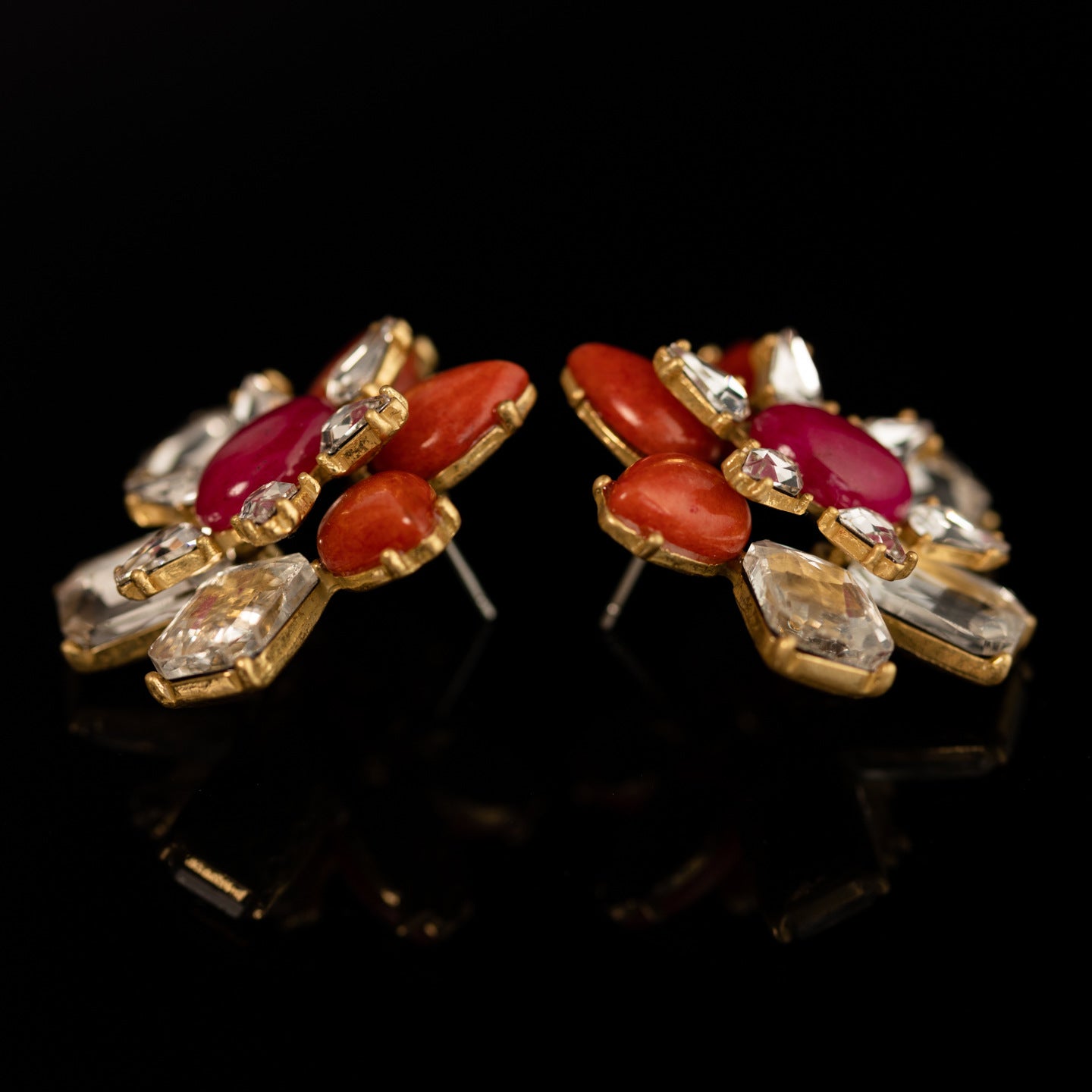 Vintage Natural Stone Refined Earrings for Ladies