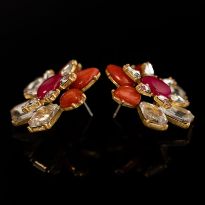 Vintage Natural Stone Refined Earrings for Ladies