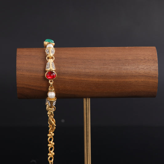 Vintage Agate Boho Classic Bracelet for Men
