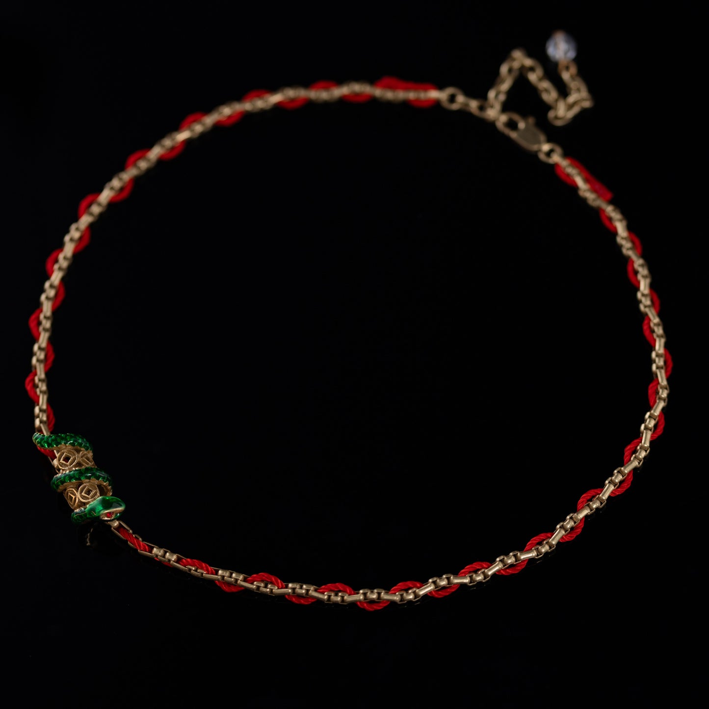 Vintage Enamel Artisan Handcrafted Necklace for Women