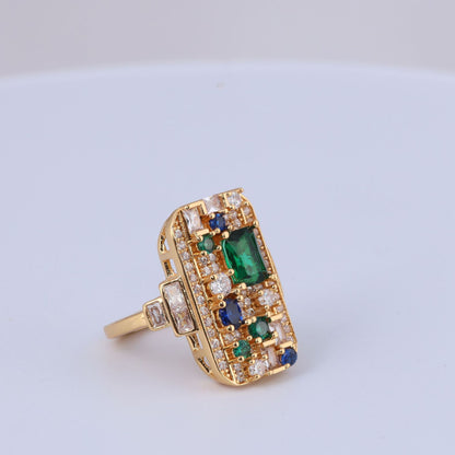 Vintage Geometric Artisan Timeless Open Ring