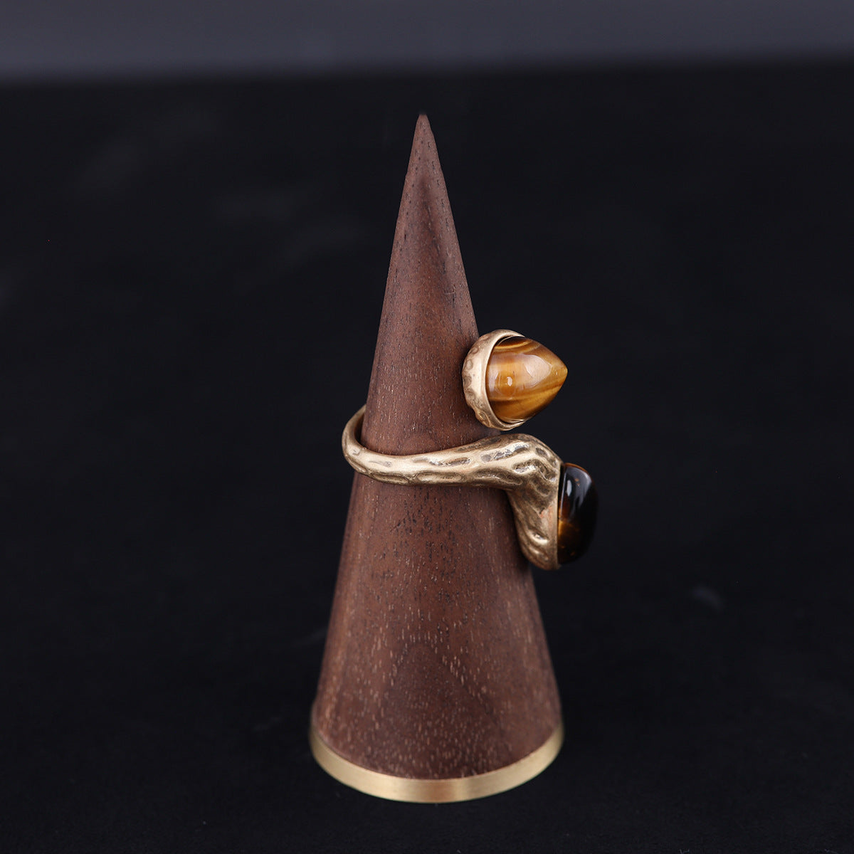 Vintage Geometric Artisan Refined Open Ring