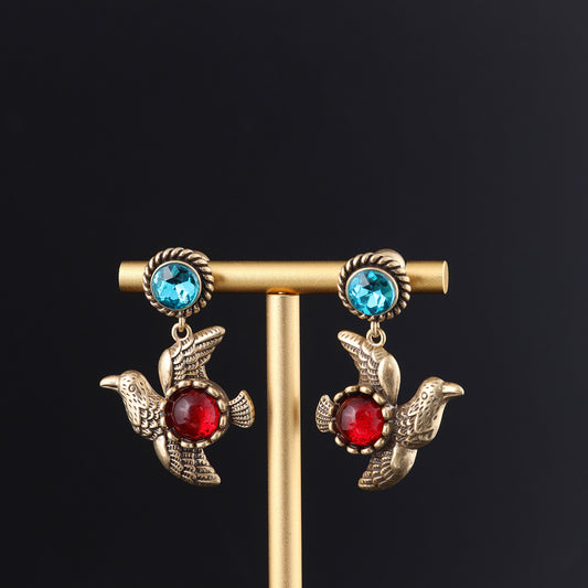 Vintage Geometric Statement Refined Earrings for Ladies