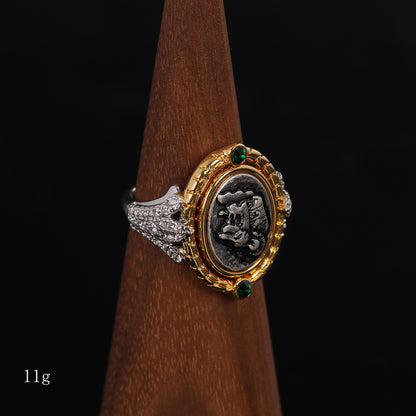 Vintage Geometric Elegant Retro Open Ring
