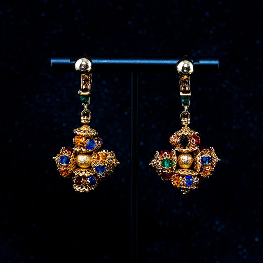 Vintage Cross Statement Refined Earrings for Ladies
