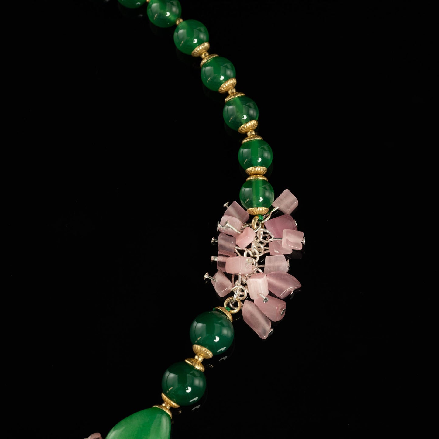 Vintage Natural Stone Artisan Necklace Gift Jewelry
