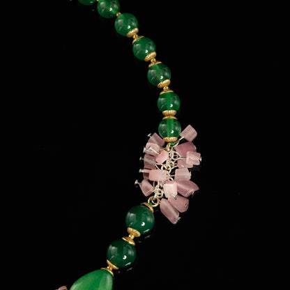 Vintage Natural Stone Artisan Necklace Gift Jewelry