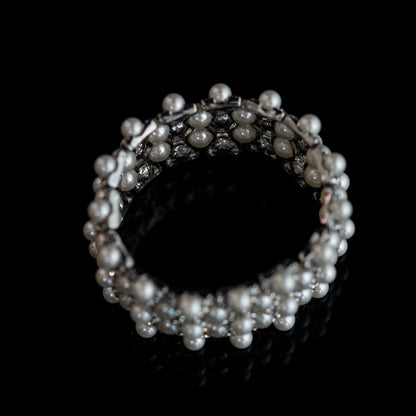 Vintage Pearl Minimalist Chic Polished Bracelet for Men