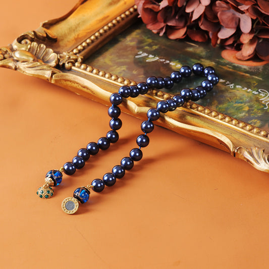 Vintage Glass Timeless Classic Necklace Gift Jewelry