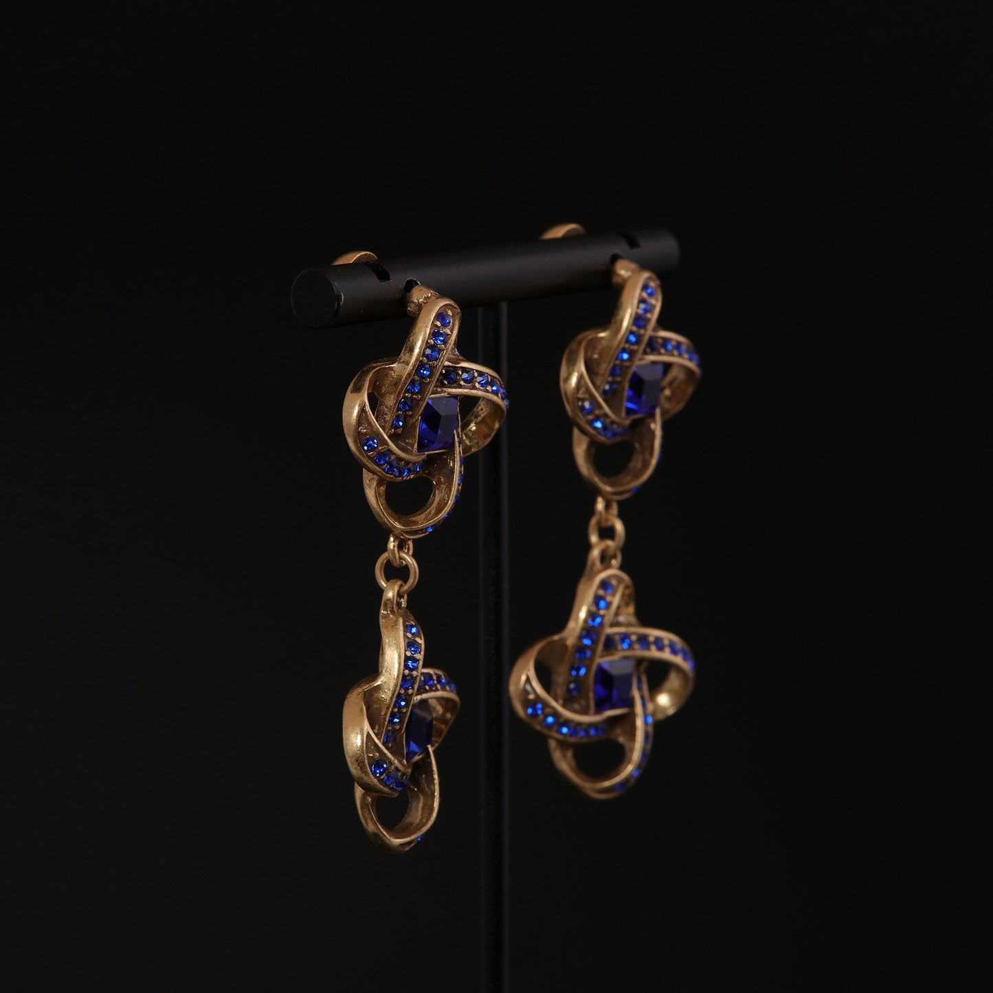 Vintage Classic Stone Inlay Earrings for Ladies