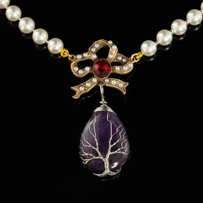 Vintage Glass Luxury Handcrafted Necklace Gift Jewelry