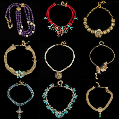 Vintage Floral Chic Elegant Necklace Gift Jewelry