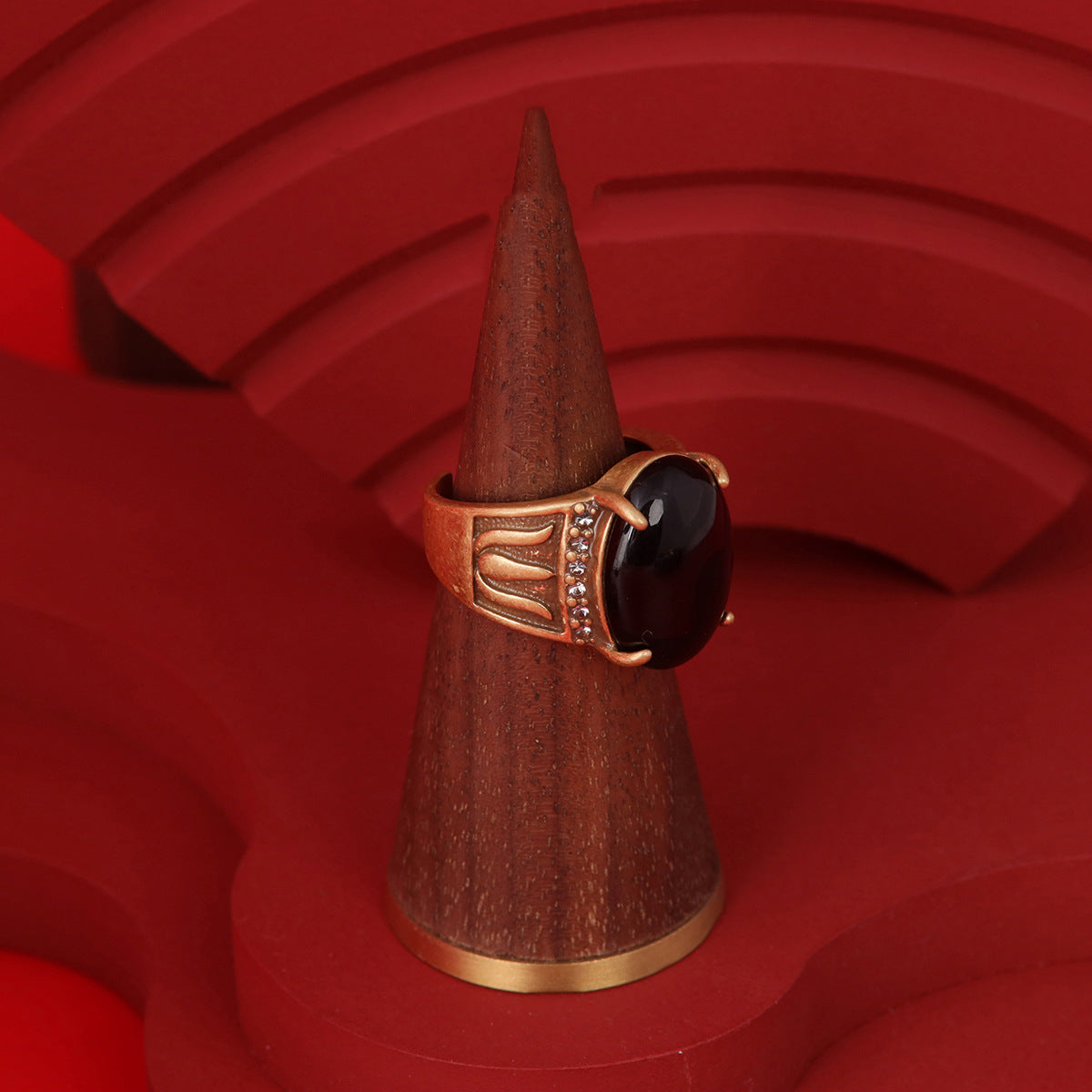 Vintage Geometric Luxury Handcrafted Open Ring Timeless Style