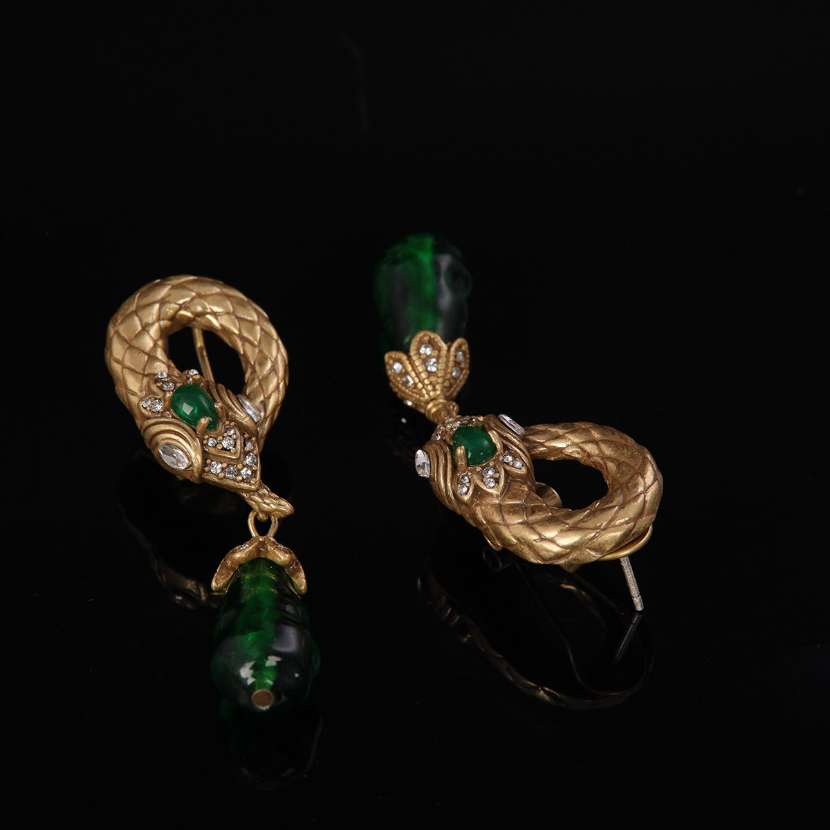 Vintage Glass Luxury Handcrafted Earrings Gift Jewelry