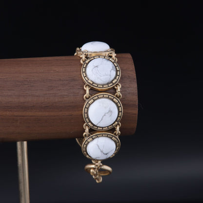 Vintage Natural Stone Geometric Timeless Bracelet for Women