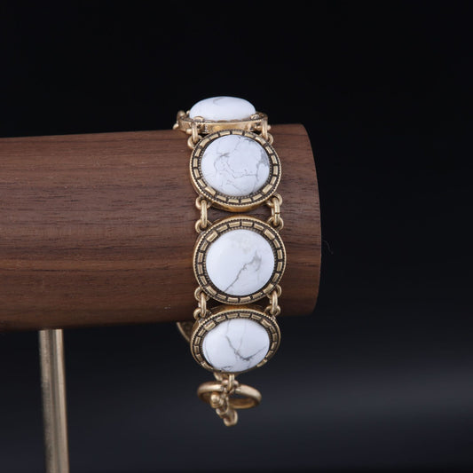 Vintage Natural Stone Geometric Timeless Bracelet for Women