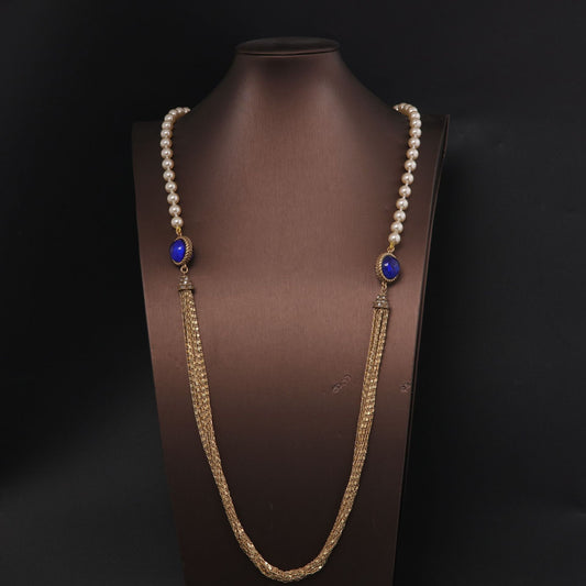 Vintage Pearl Floral Timeless Necklace for Ladies