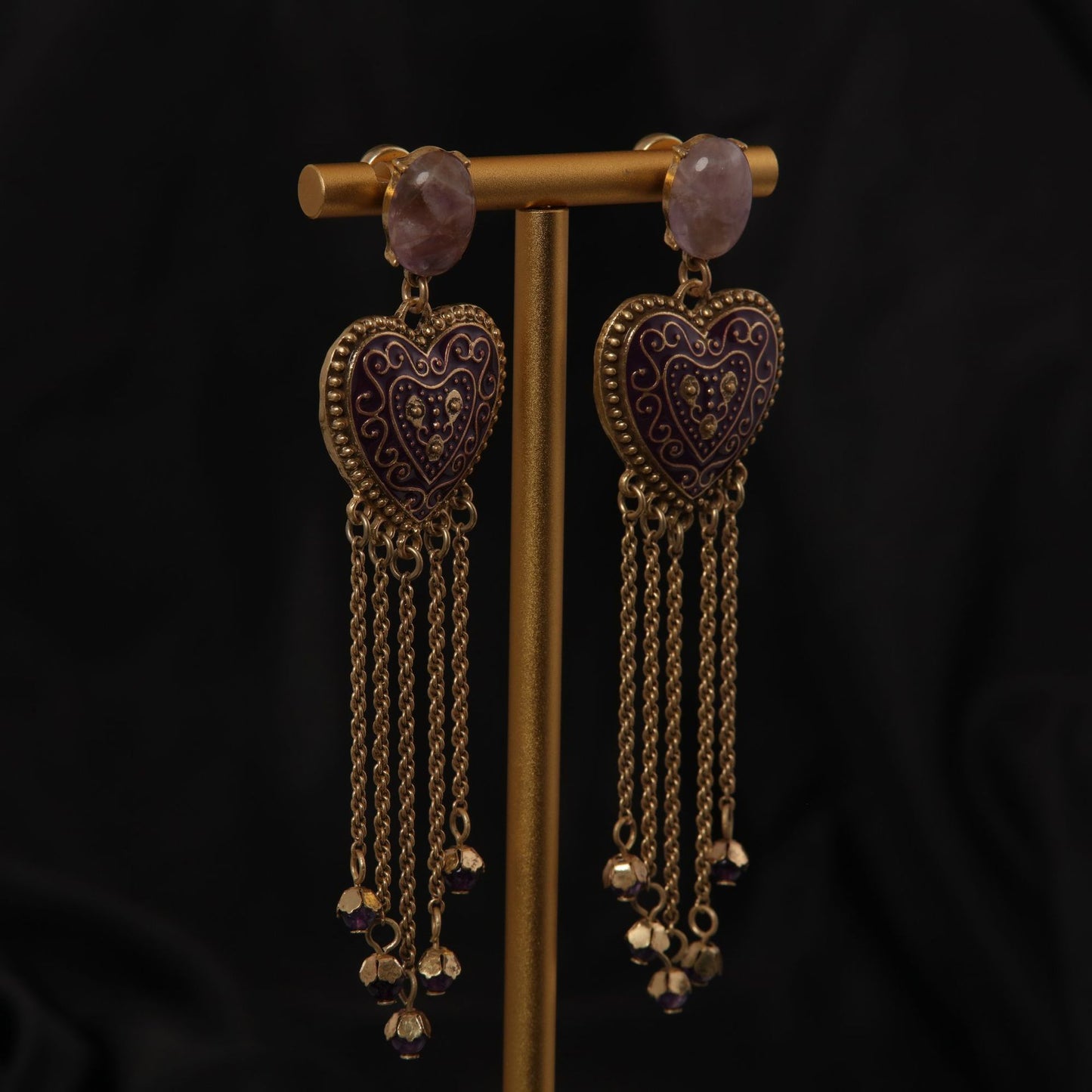 Vintage Enamel Chic Timeless Earrings Gift Jewelry