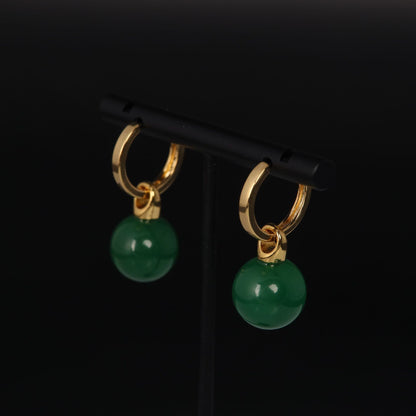 Vintage Agate Classic Timeless Earrings Handcrafted Design