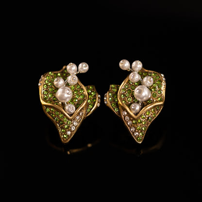 Vintage Refined Leaf Jewelry Set Heirloom Baroque